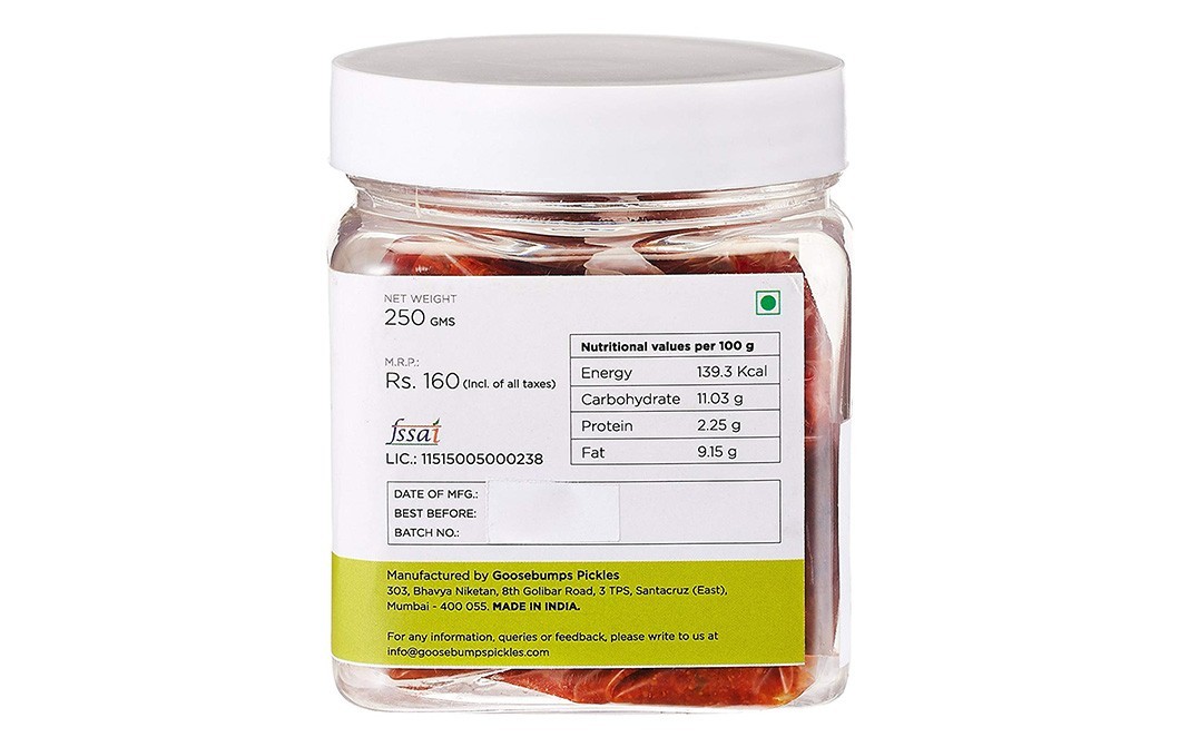 Goosebumps Mix Pickle (Mustard Base - Sour / Spicy) Homemade Pickle   Glass Jar  250 grams